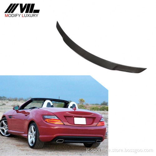 Carbon Fiber Rear Trunk Spoiler for Mercedes Benz SLK/SCL Class R172 (2011-2019)